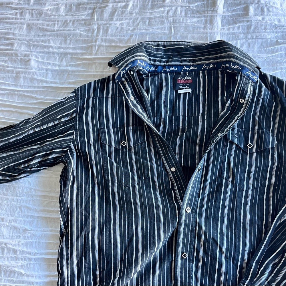 Striped Button-Up Shirt - Picture 3 of 4